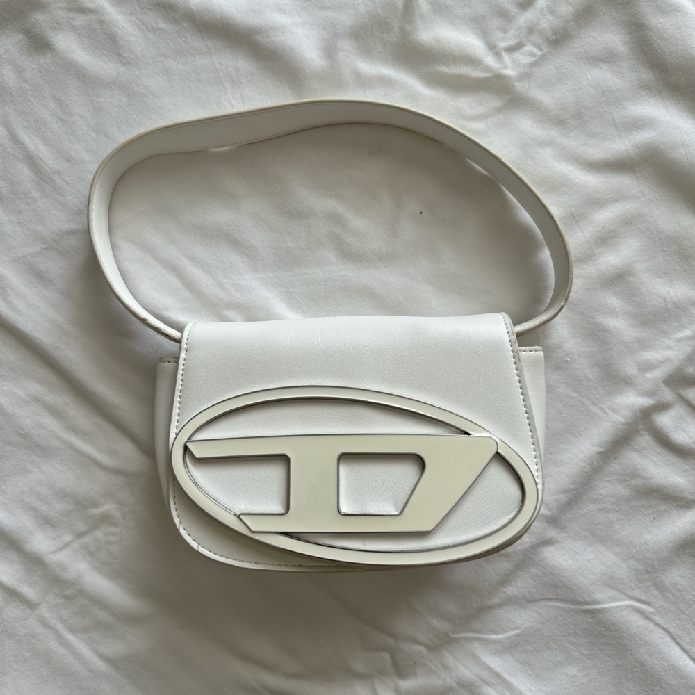 Diesel 1DR White Shoulder Bag